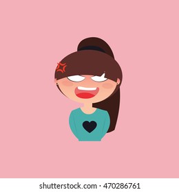 girl expression face