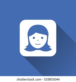 girl face icon 