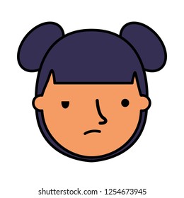 girl face sad expression gesture