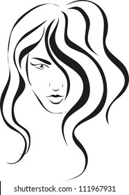 girl face vector