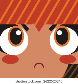 a girl face vector art