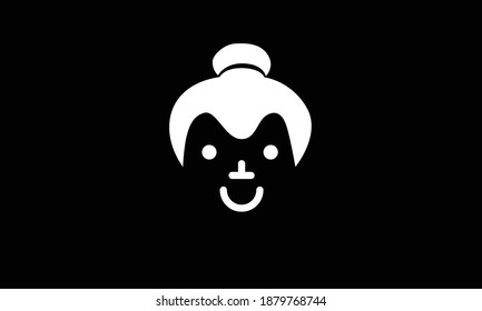 Diseño de logotipo para vector de cara