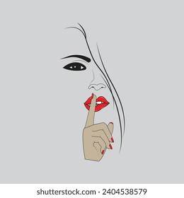 Girl face vector t-shirt design