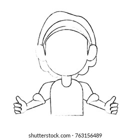 Girl faceless avatar