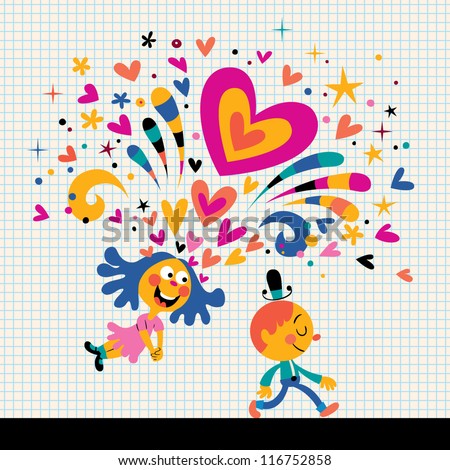 Girl falling in love
