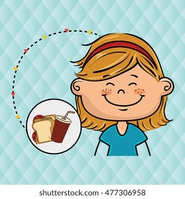 girl fast food