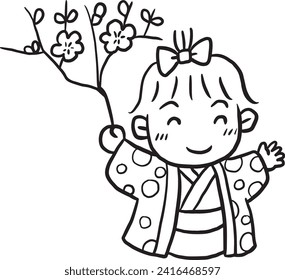 girl female cute vector cartoon person