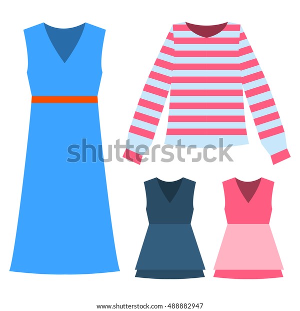 Girl Female Object Accessories Girl Stock Vector (Royalty Free ...
