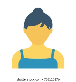  girl flat icon