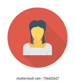 girl flat icon