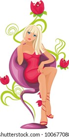 Girl with flower