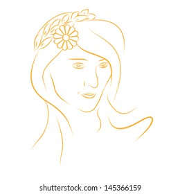 Girl with a Flower