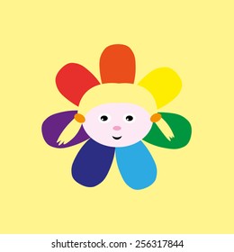 girl in flower