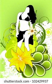 Girl in flowers