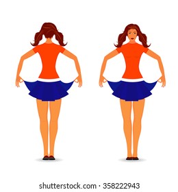 girl front and rear