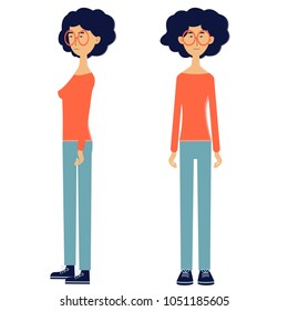 Girl front side