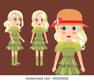 Girl front and side