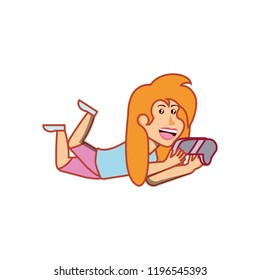 girl with game control character