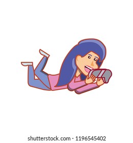 girl with game control character
