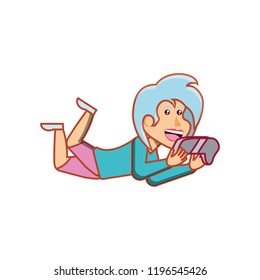 girl with game control character