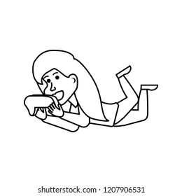 girl with game control character