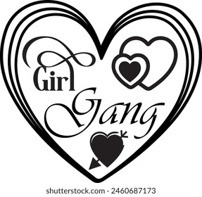  Girl Gang wavy, Custom Girl Girl Power, Boss Lady, Positive Strong Woman