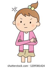 The girl gets mad
