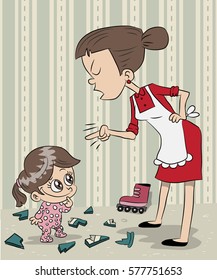 Girl getting grounded