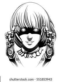 girl Ghost with strange hands