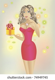 girl with a gift
