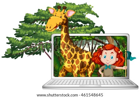 Similar – Image, Stock Photo Giraffe Magic