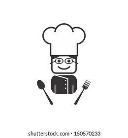 girl with glasses chef