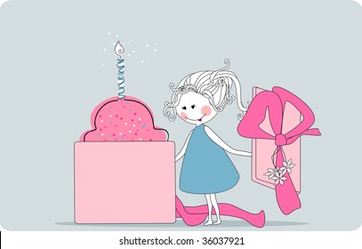 girl got the yummy gift