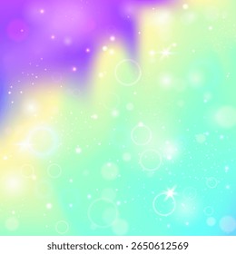 Girl Gradient. Pink Colorful Background. Purple Rainbow Invitation. Iridescent Cosmic Mesh. Lilac Universe Hologram. Unicorn Pattern. Kawaii Glitter. Dream Girl Gradient.