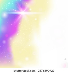 Girl Gradient. Pink Magic Hologram. Rainbow Pattern. Iridescent Galaxy Invite. Purple Abstract Background. Blue Universe Invitation. Unicorn Backdrop. Neon Girl Gradient.