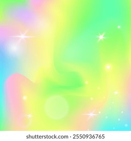 Girl Gradient. Purple Rainbow Invitation. Fairy Pattern. Fairytale Galaxy Effect. Pink Magical Hologram. Lilac Girlish Background. Kawaii Glitter. Dream Girl Gradient.