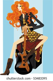 girl with guitar