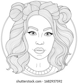 293 Realistic Girl Coloring Pages Images, Stock Photos & Vectors ...