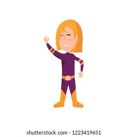 girl in halloween character costume