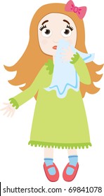 Girl with a handkerchief