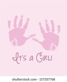 Its a girl handprint