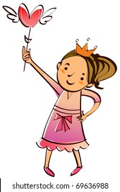 girl hands up