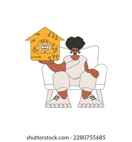The girl has the IoT logo in her grasp.