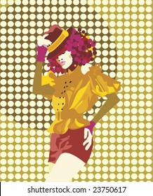 girl in a hat