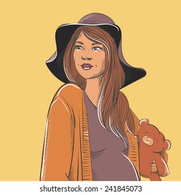 girl in the hat
