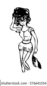 Girl with a hat
