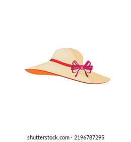 a girl hat vector illustration
