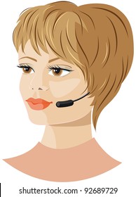 Girl headset support
