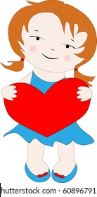 girl with heart