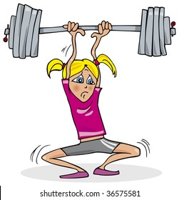 girl with heavy weight